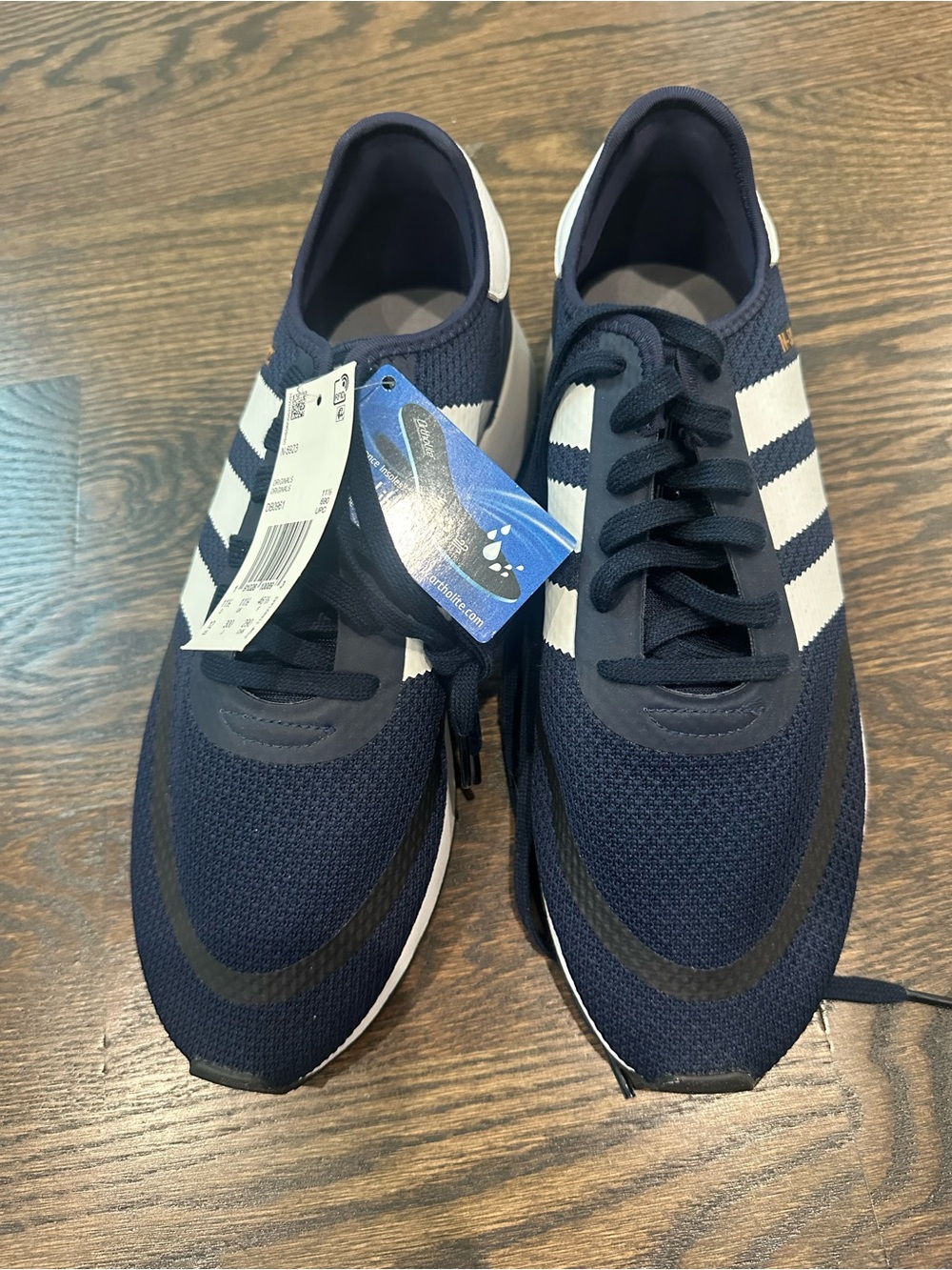 adidas Men’s Navy and White Casual Sneakers